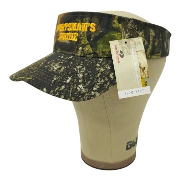 Mossy Oak Sportsmans Pride Camo Strapback Sun Visor Cap Trucker Golf  Tennis Hat - Picture 2 of 13